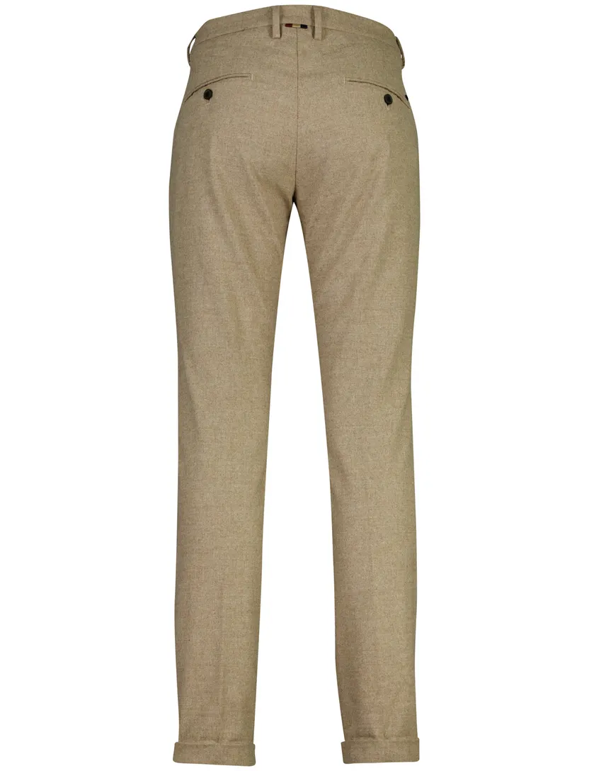 Broeken Mason's beige wol