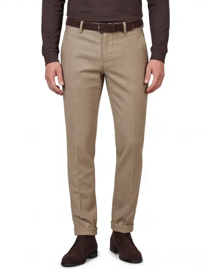 Mason's Mason's chino beige gemeleerd