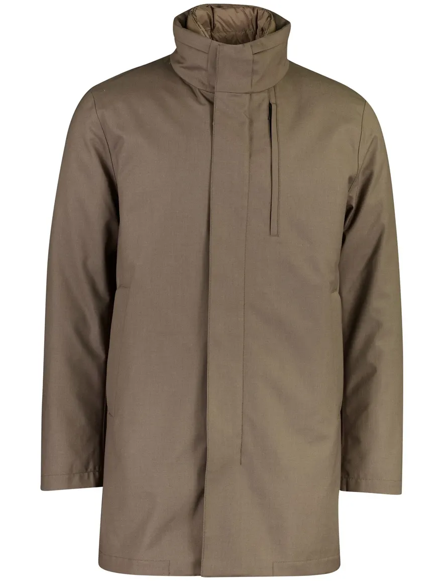 Duno parka bruin met uitritsbare binnenjas