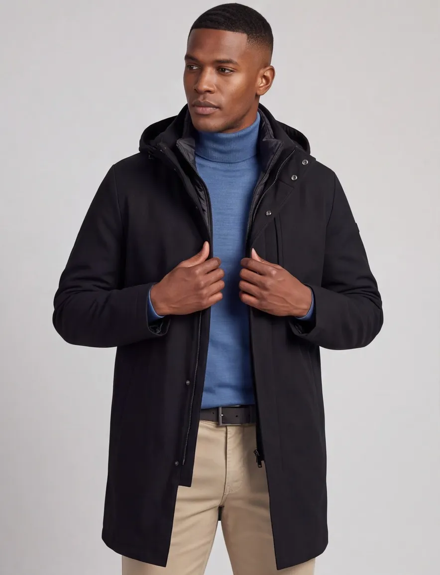 Jas Duno donkerblauw blauw