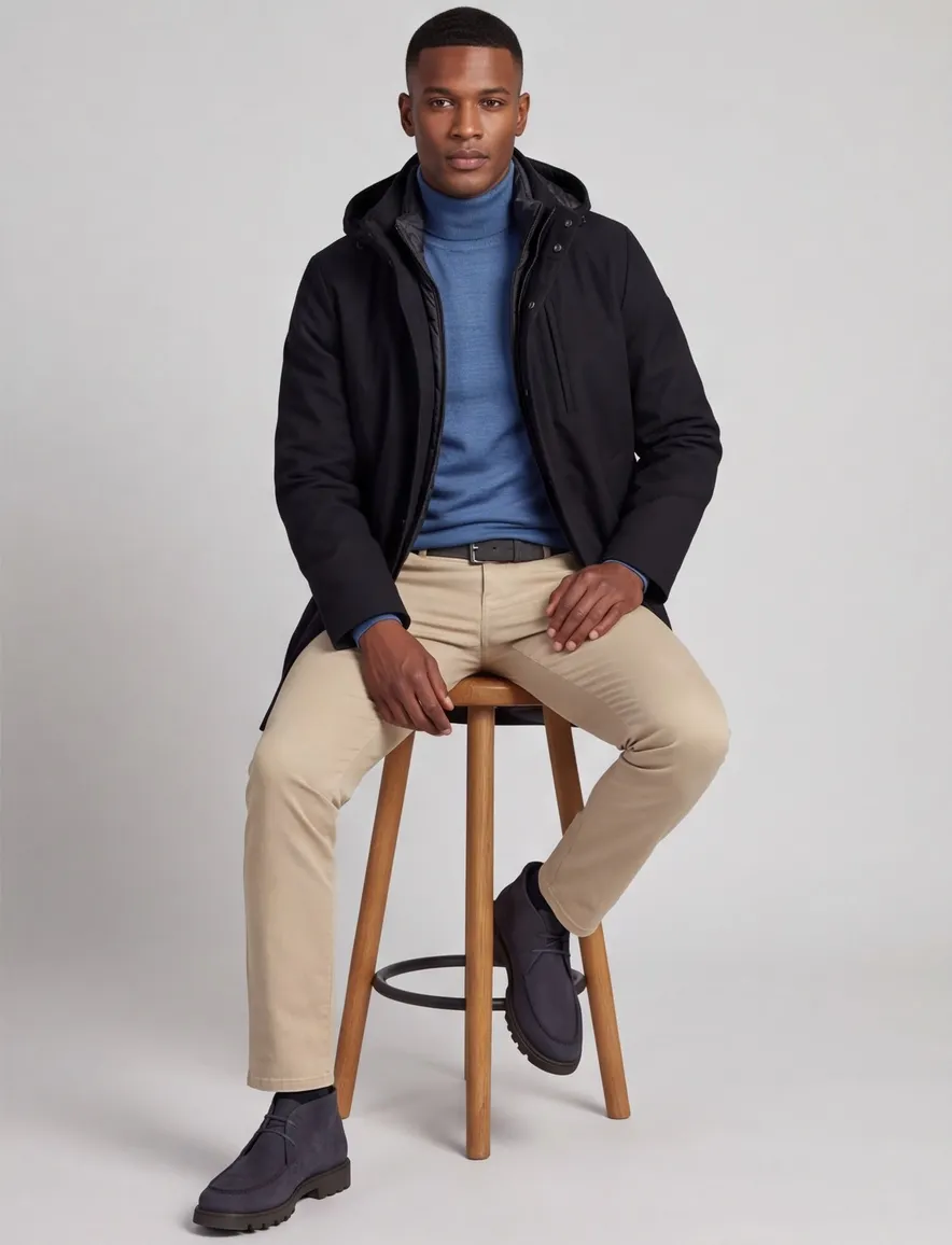 Jas Duno donkerblauw blauw