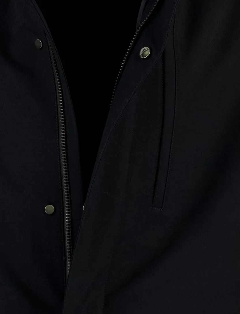 Parka Duno navy 90% eenden dons vulling waterdicht