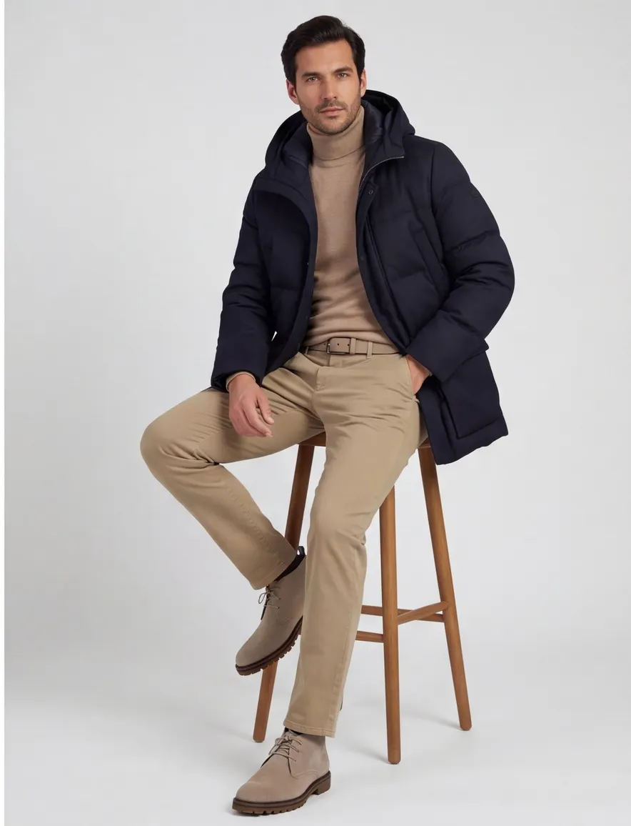 Jas Duno donkerblauw blauw