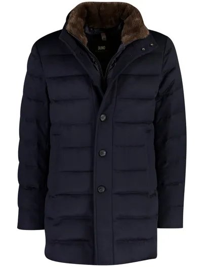 Duno Duno overjas donkerblauw effen