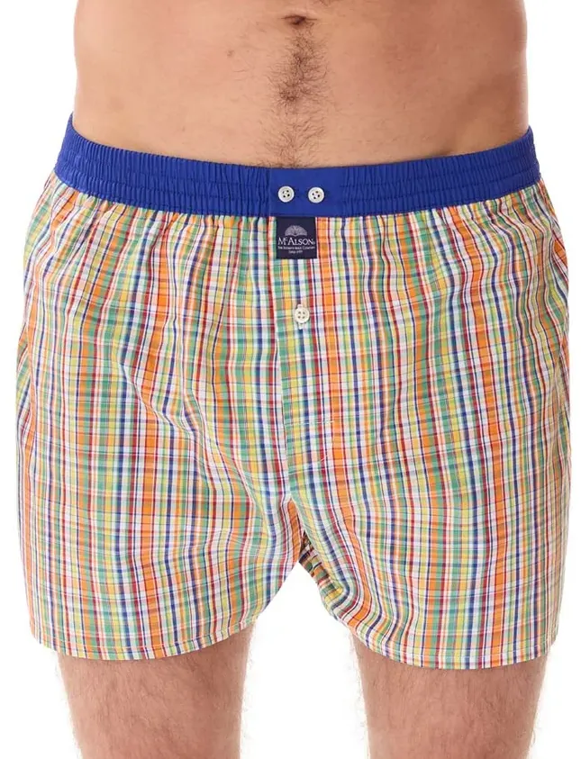 Ondergoed Mc Alson oranje boxershort multicolor katoen