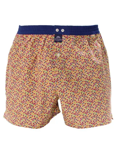 Mc Alson Mc Alson boxershort rode bloemen geel
