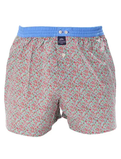 Mc Alson Mc Alson ondergoed lichtblauw, boxershort rode bloemen