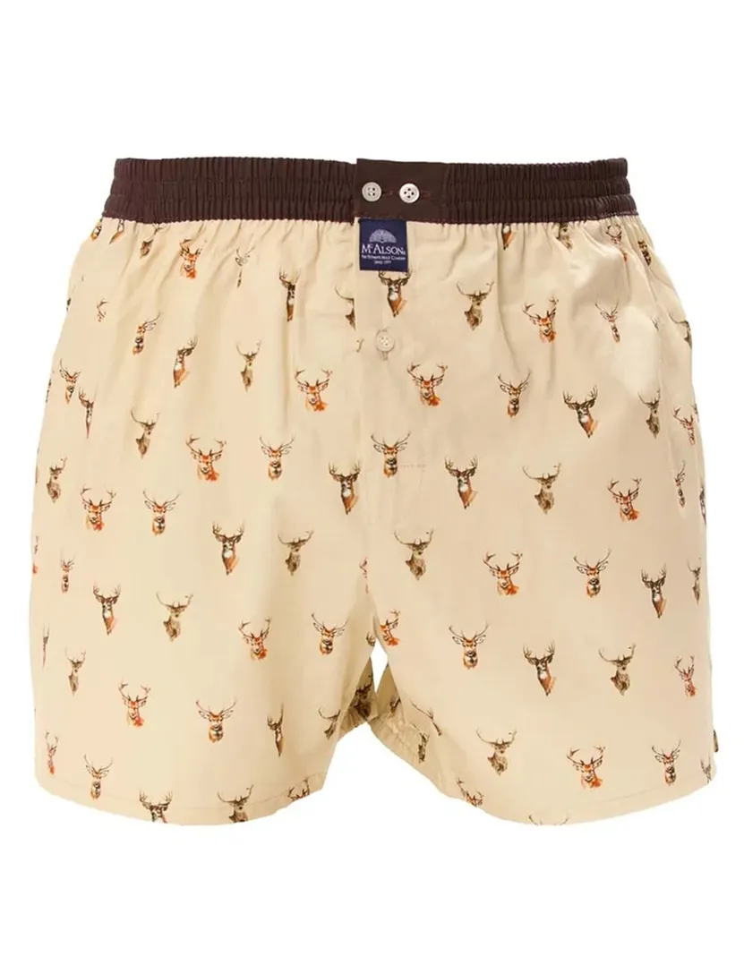 Ondergoed Mc Alson creme herten print