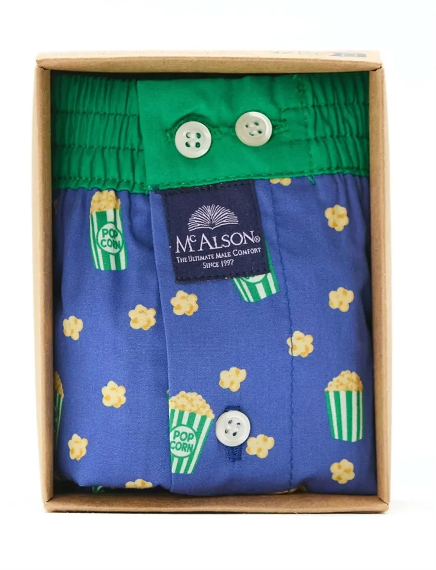 Mc Alson ondergoed donkerblauw popcorn print