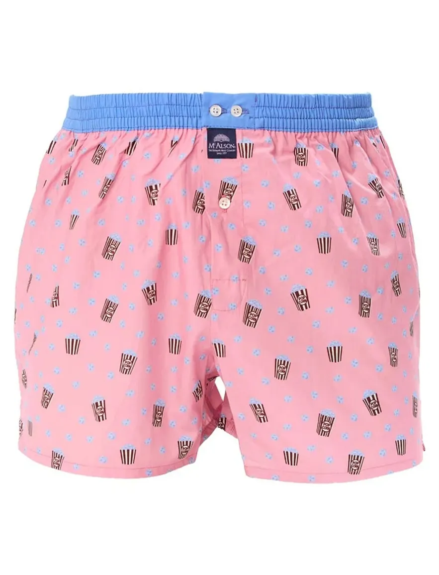 Roze ondergoed Mc Alson popcorn print