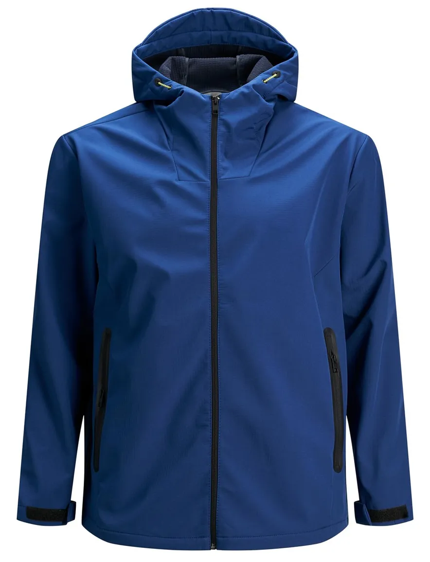 Jack & Jones jas Plus Size navy waterafstotend
