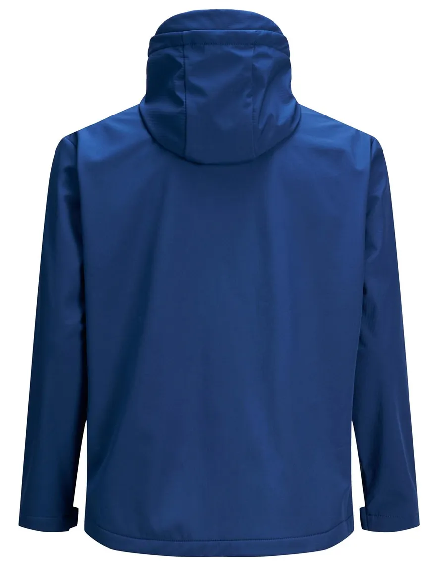 Jack & Jones jas Plus Size navy waterafstotend