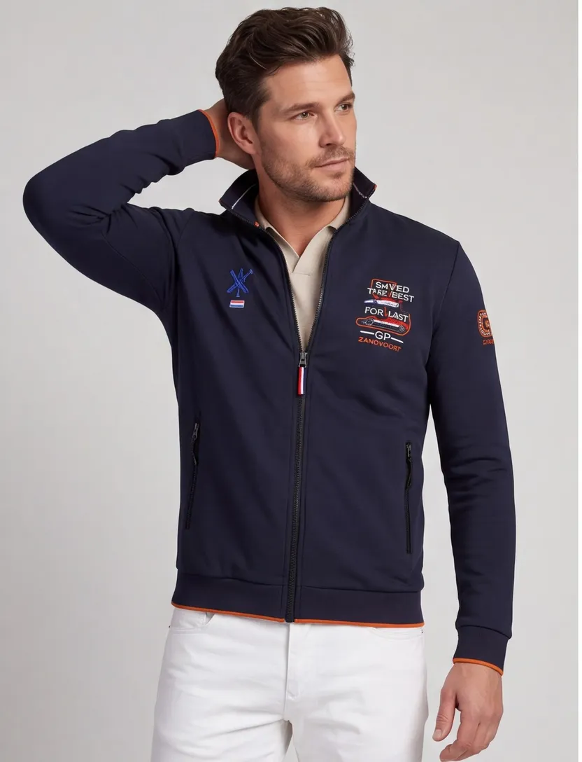 Vest Portofino Racing Collection 2026 navy met print