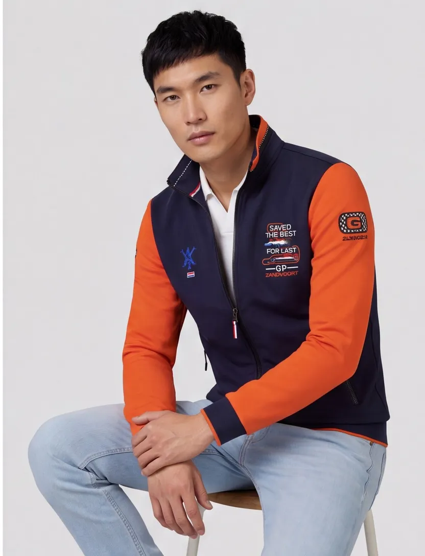 Vest Portofino Racing Collection 2026 donkerblauw geprint