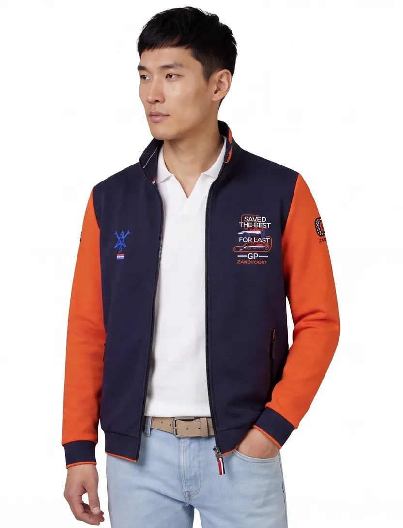 Vest Portofino Racing Collection 2026 donkerblauw geprint