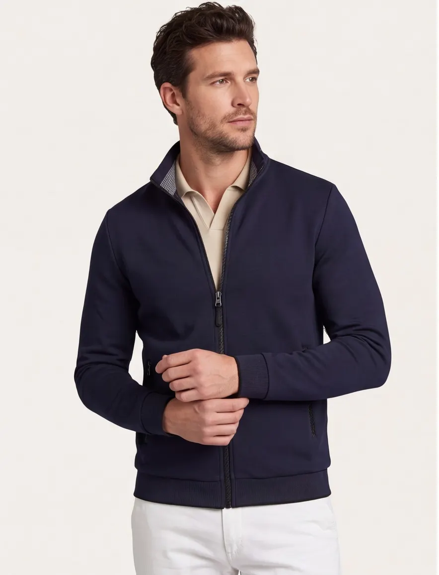 Portofino vest normale fit donkerblauw