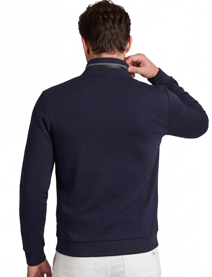 Vest Portofino donkerblauw normale fit
