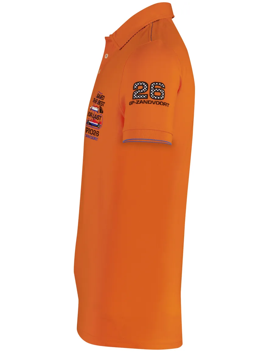 Portofino Racing Collection poloshirt 2026 oranje geprint