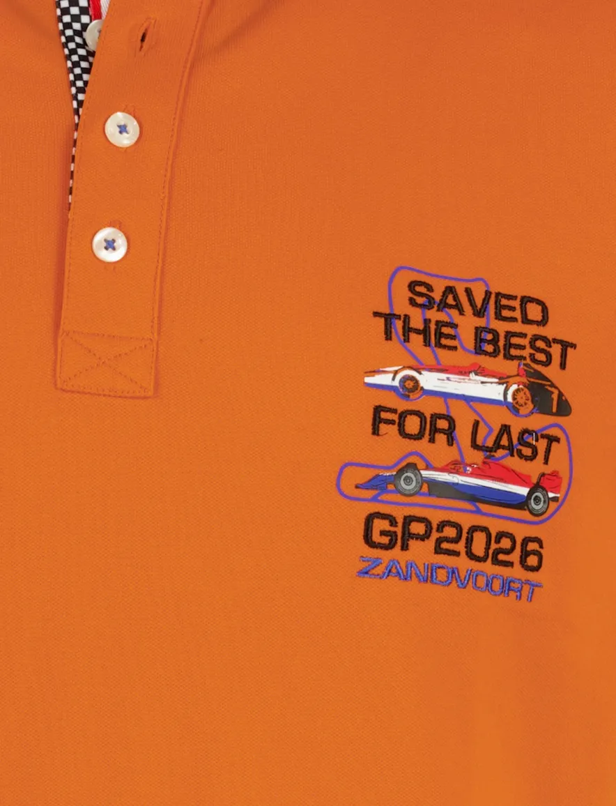 Portofino Racing Collection poloshirt 2026 oranje geprint