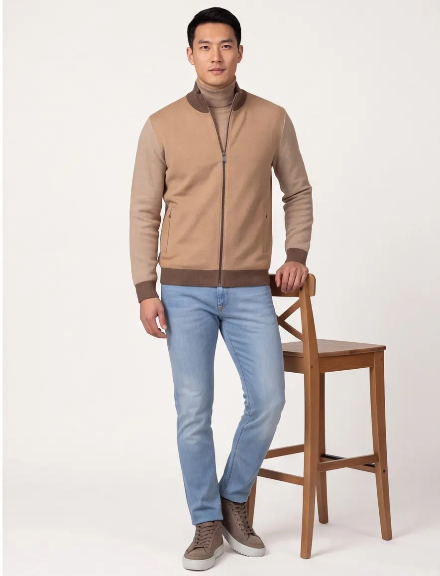 Baileys vest beige effen