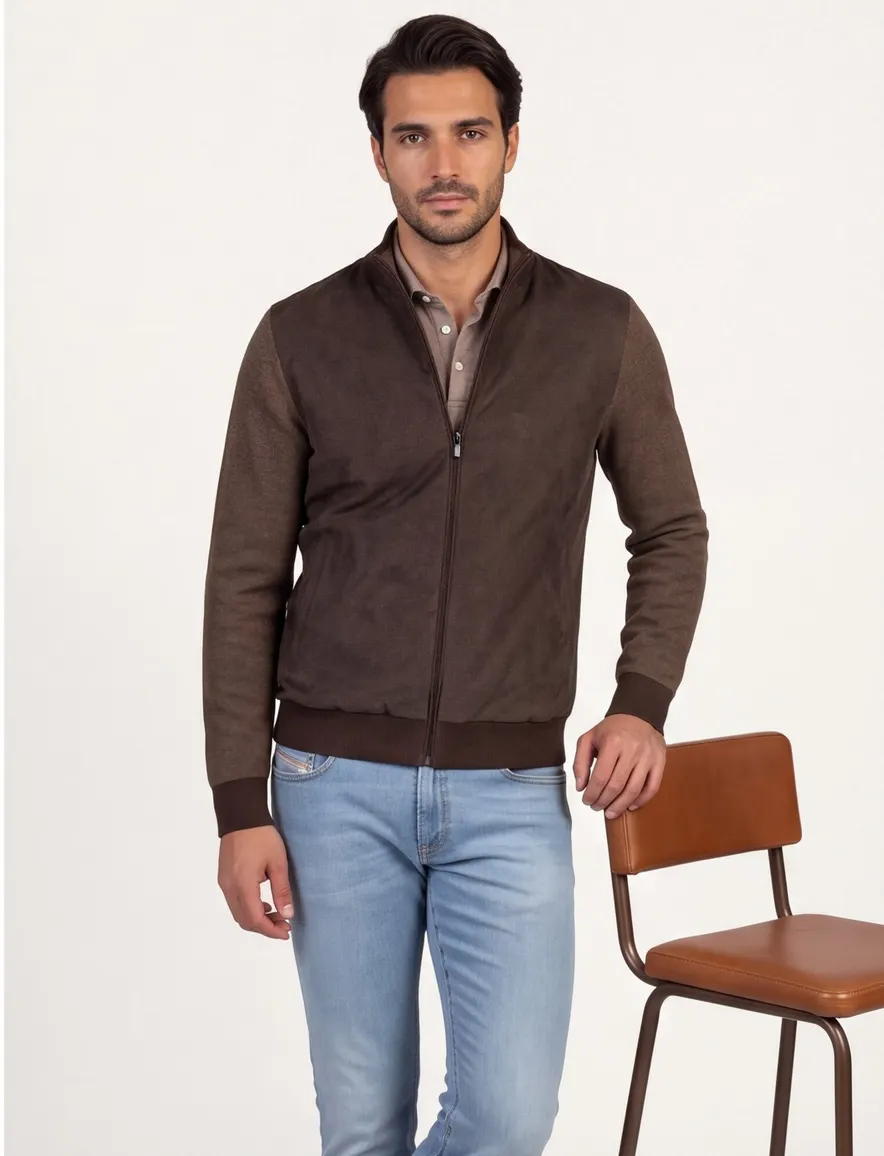 Baileys gemeleerd bruin vest