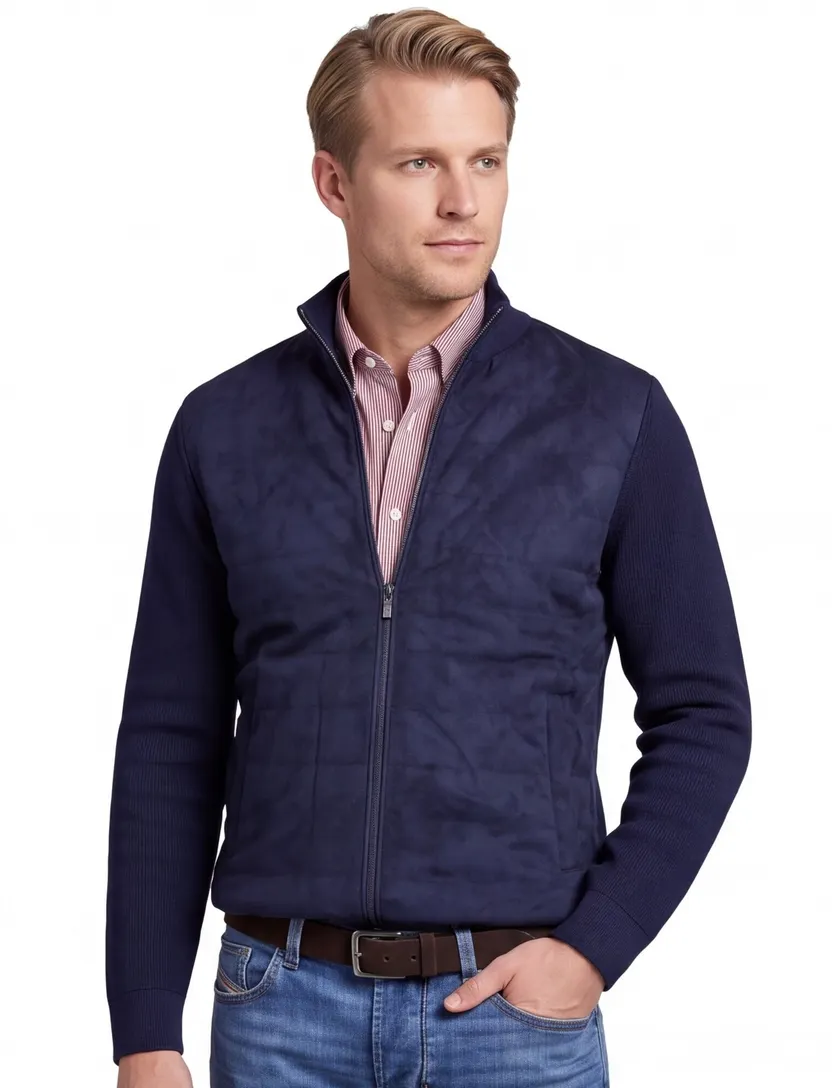 Vesten Baileys donkerblauw wijde fit