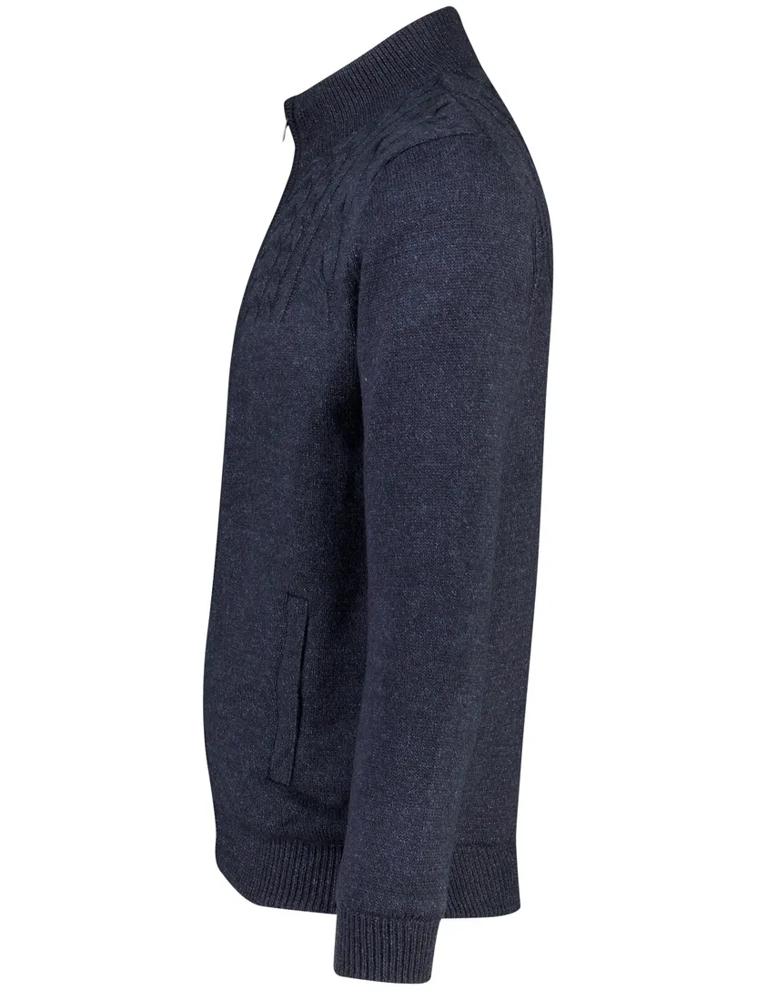 Vest Baileys donkerblauw gebreid