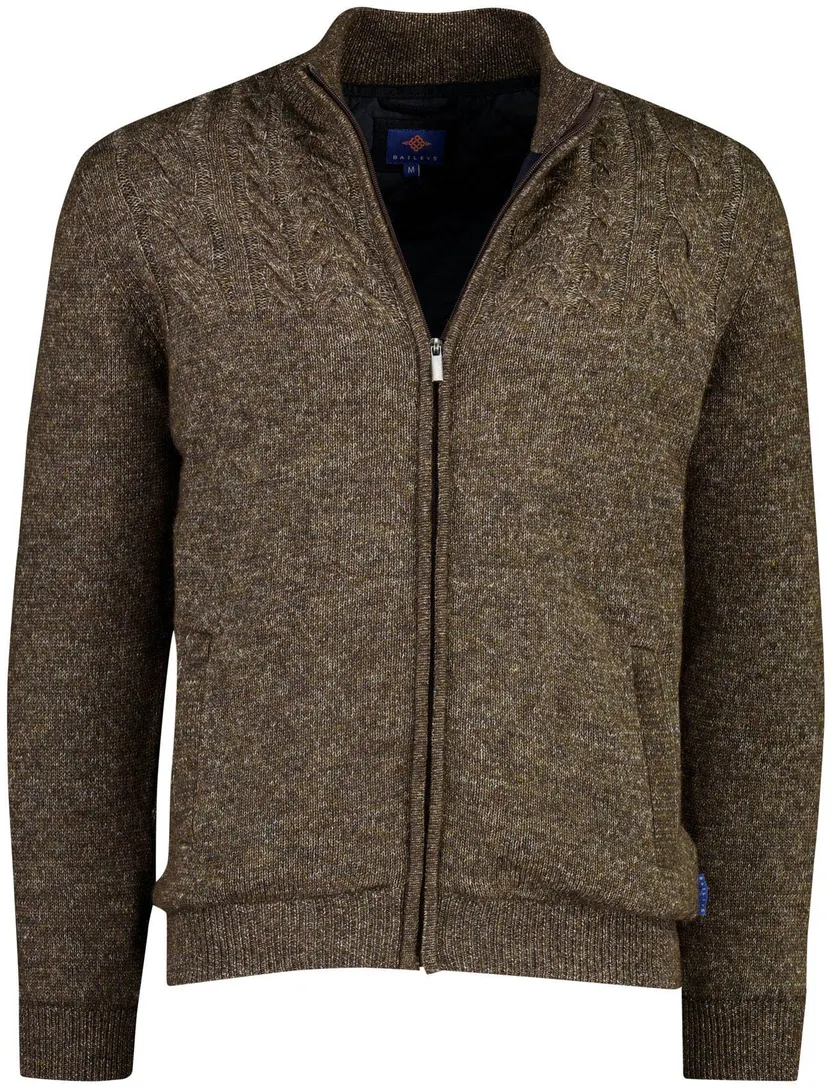 Vest Baileys bruin gebreid