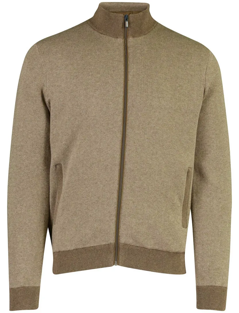 Vest Baileys camel katoen
