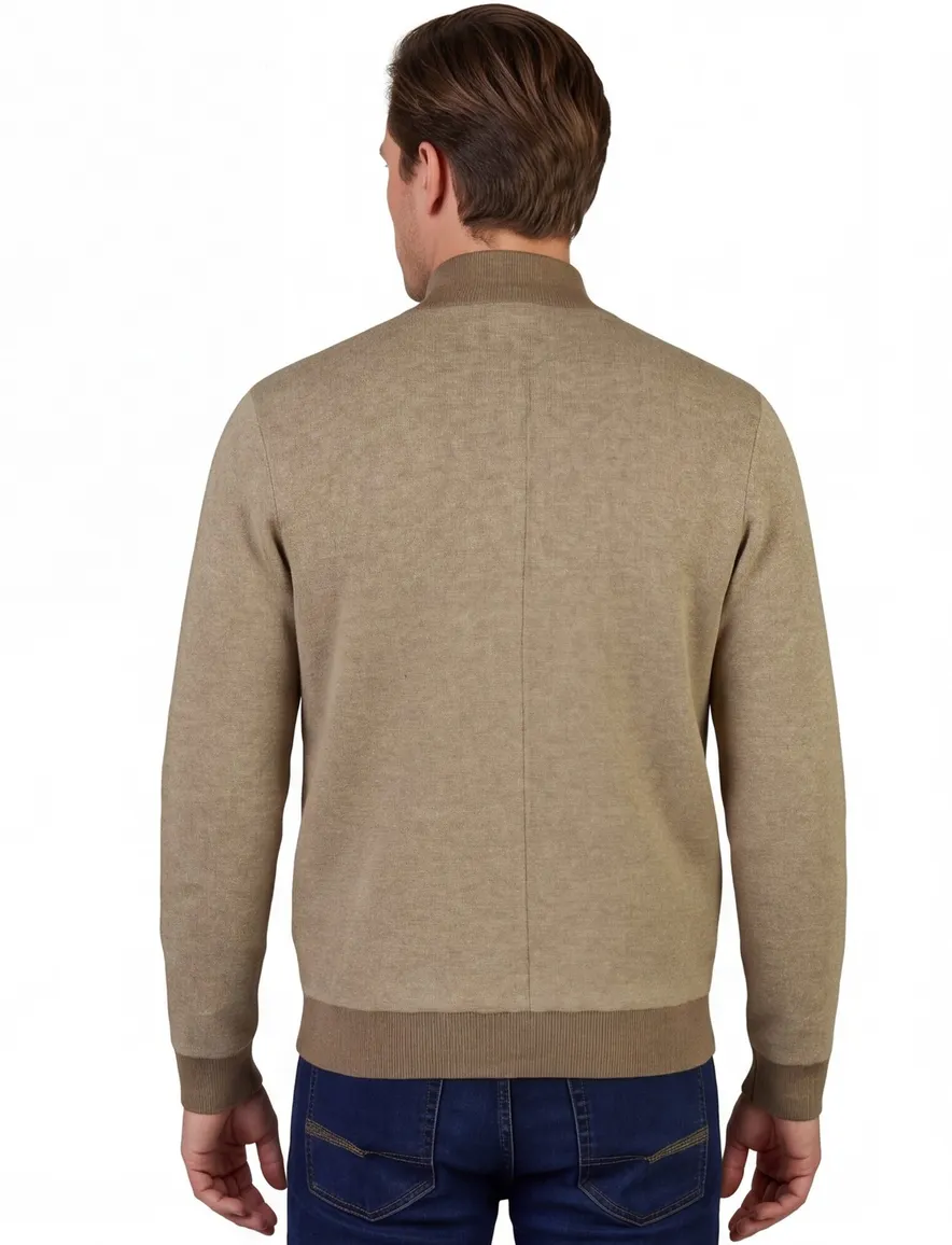 Baileys outdoor vest camel gemeleerd gevoerd warm