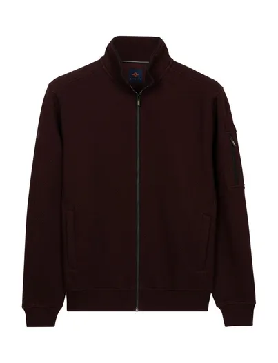 Baileys Baileys vest bordeaux effen normale fit