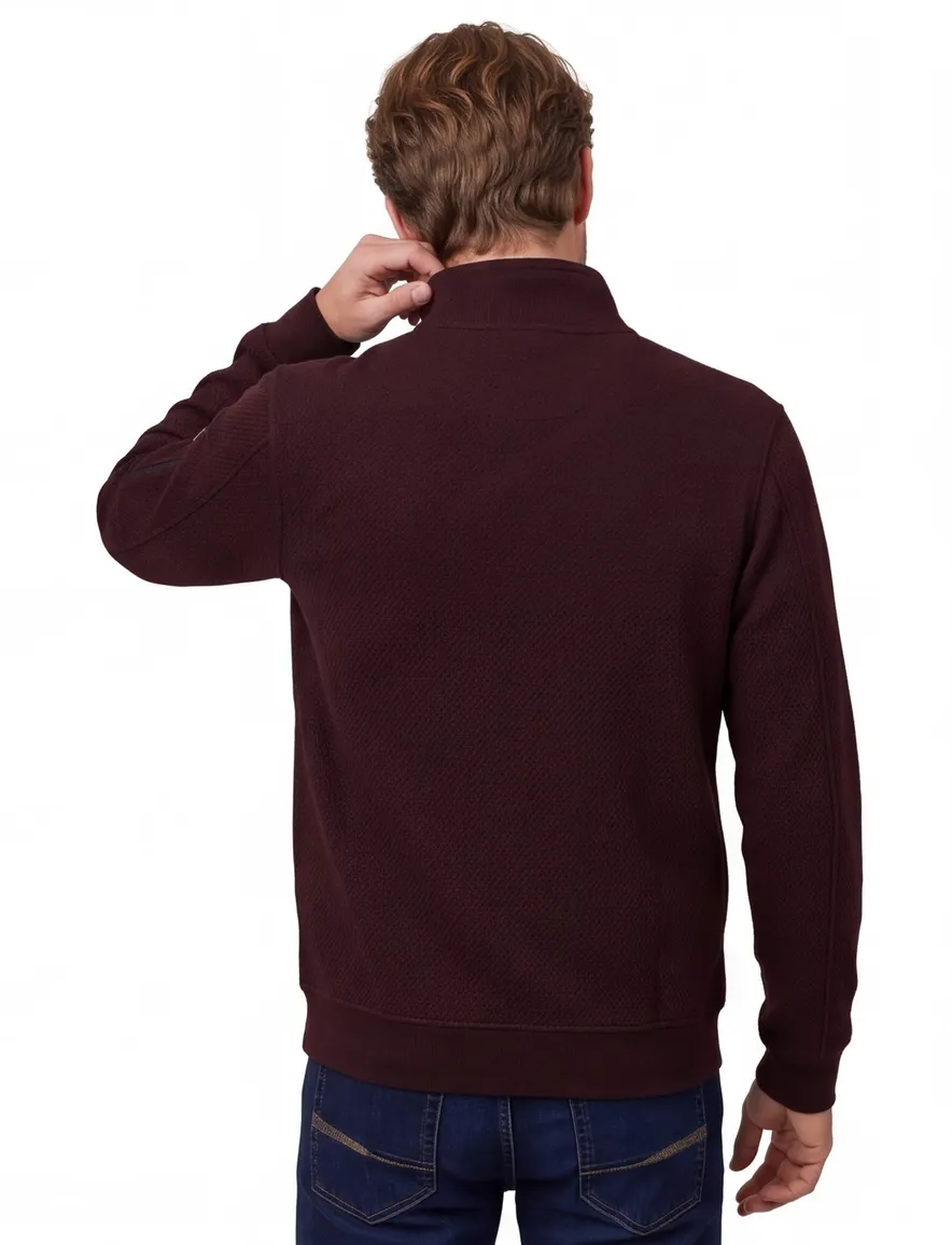 Baileys vest bordeaux effen normale fit