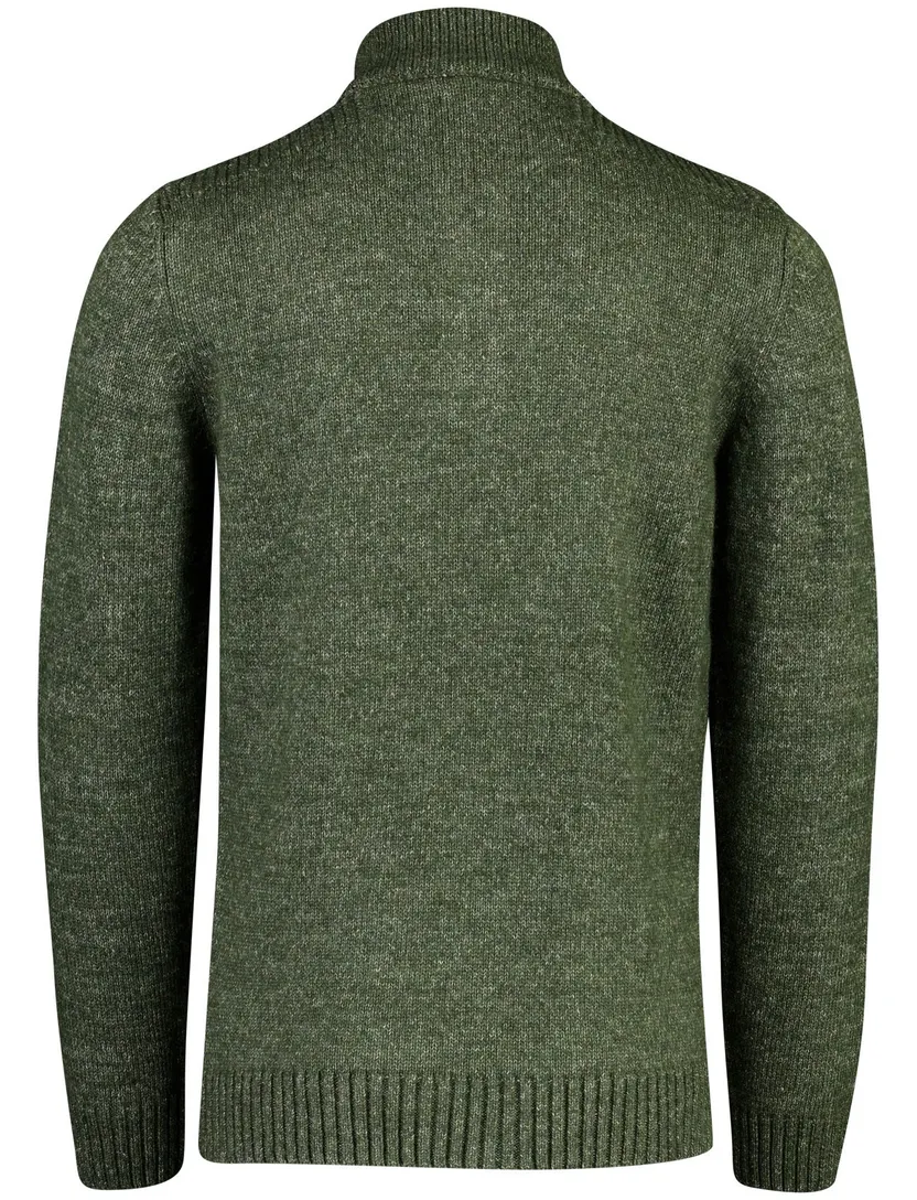 Trui Baileys groen half zip knopen
