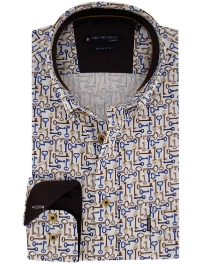 Giordano Overhemd Giordano wit