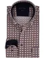 Giordano overhemd bordeaux geprint