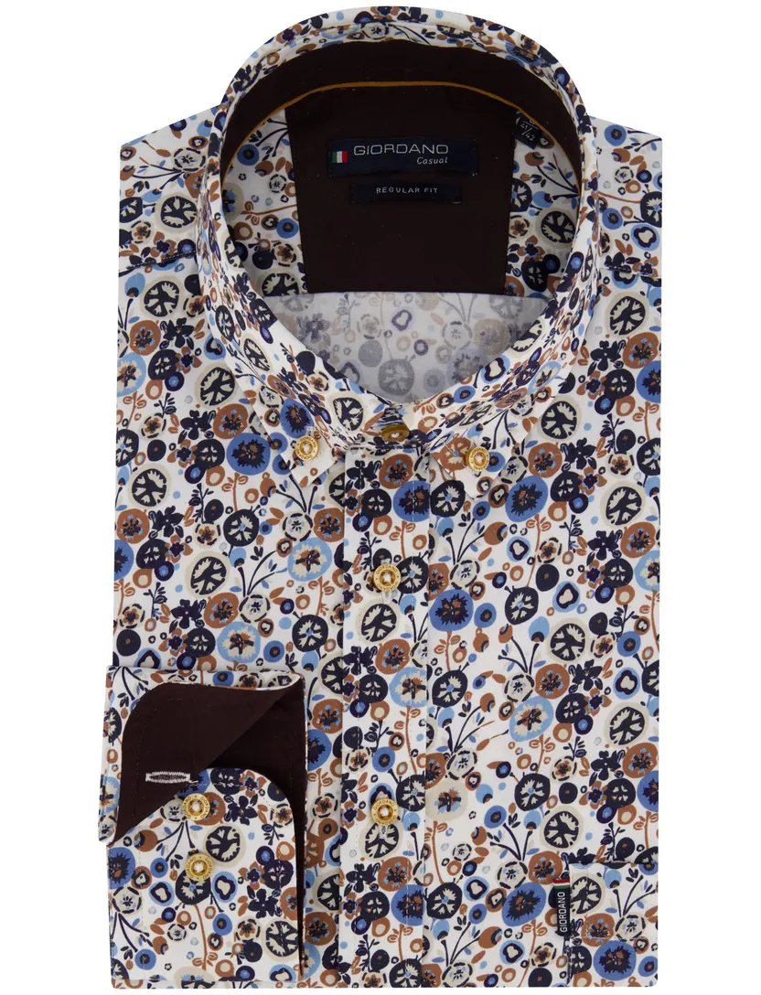 Overhemd Giordano bruin