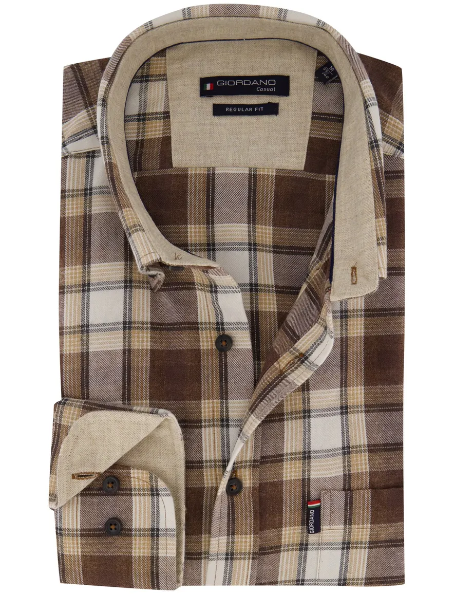 Overhemd Giordano bruin