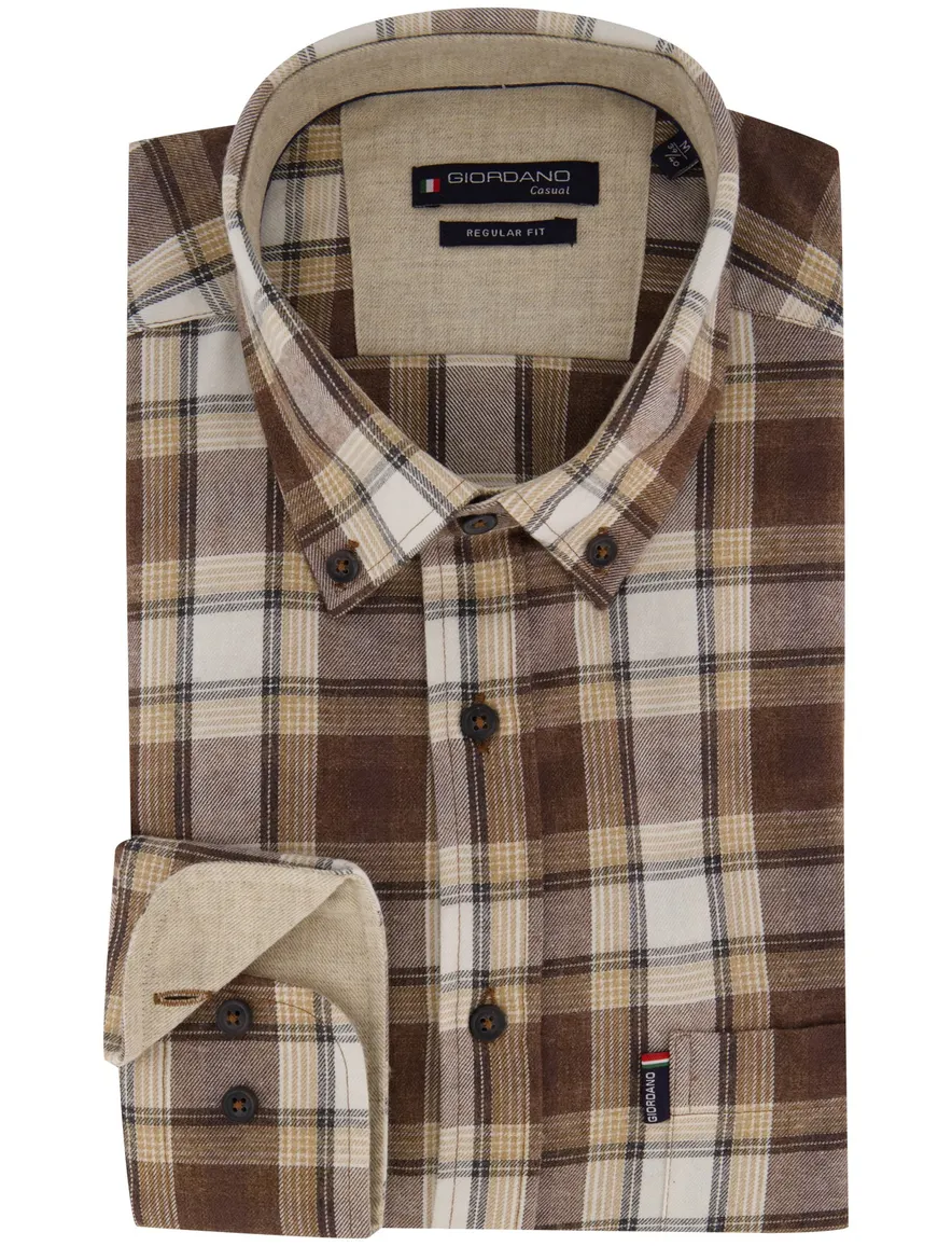 Overhemd Giordano bruin