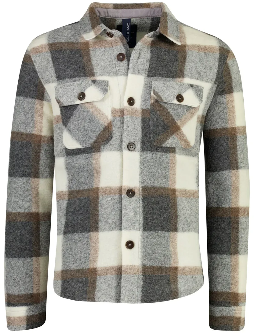 Overshirt Giordano grijs