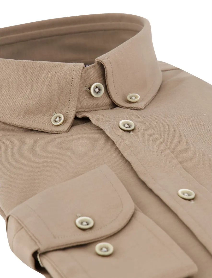 Overhemd Giordano camel