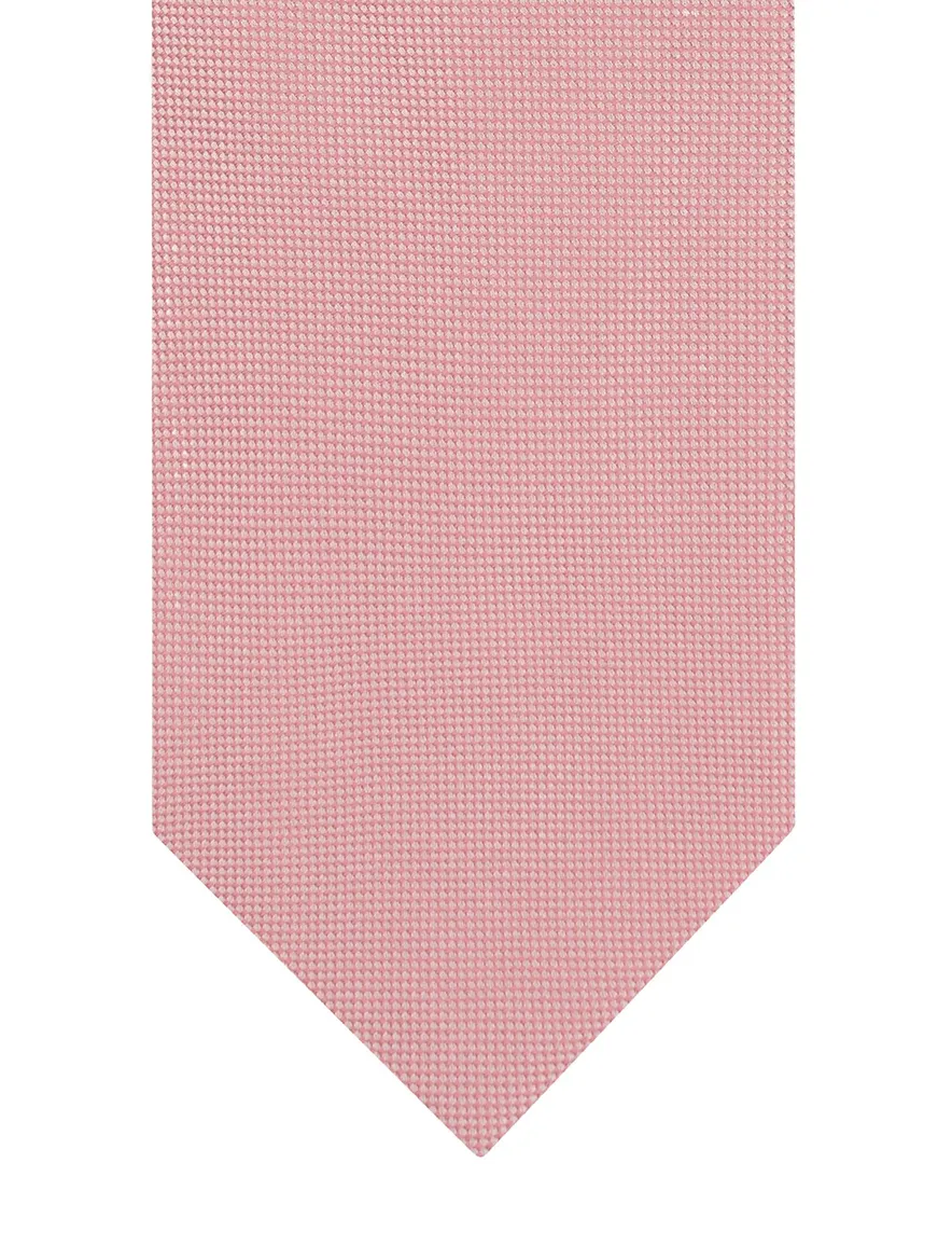 Stropdas Profuomo roze TIE SILK WOVEN CORAL