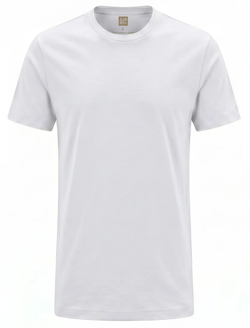 T-shirt Alan Red wit ronde hals Venice