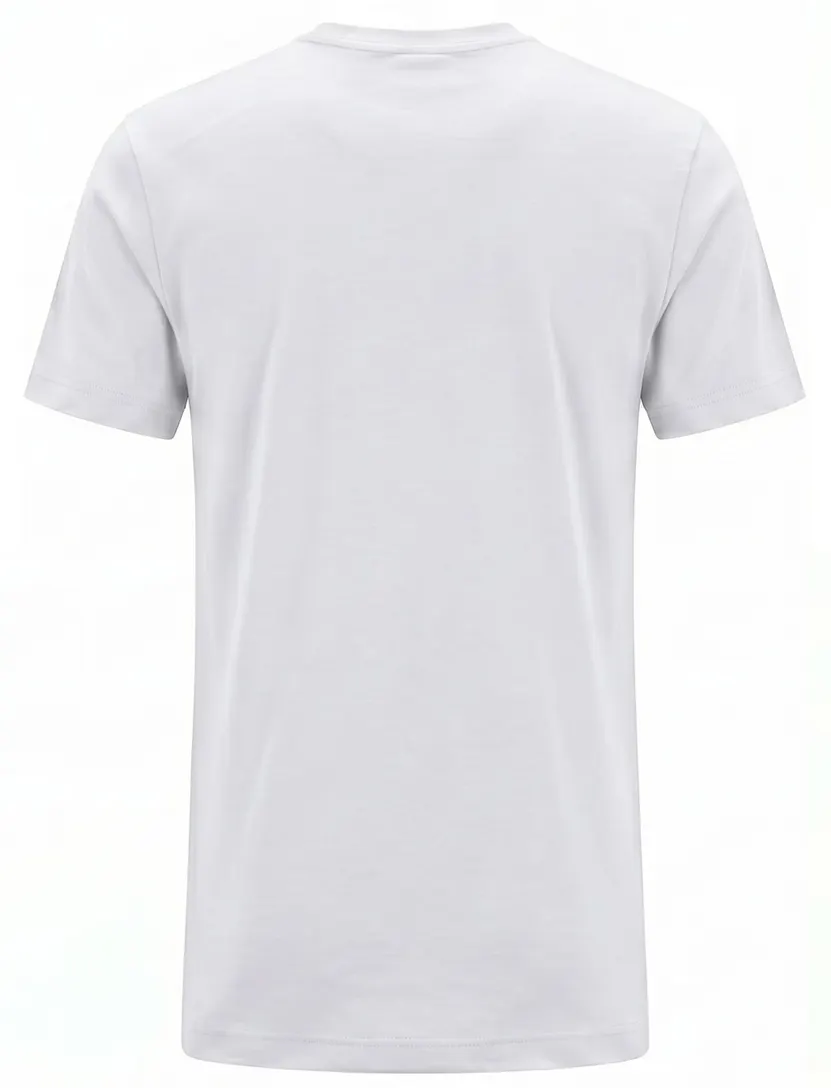 T-shirt Alan Red wit ronde hals Venice