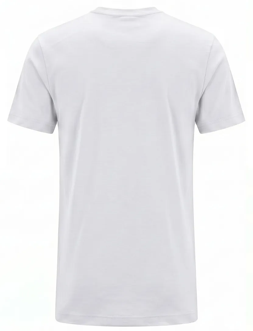 T-shirt Alan Red wit ronde hals