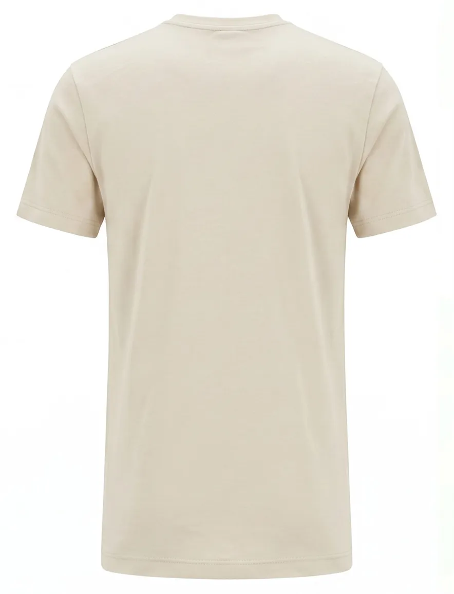 Alan Red T-shirt ronde hals beige