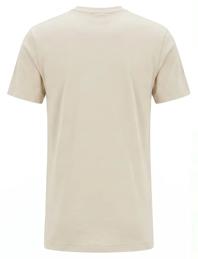 T-shirt Alan Red beige ronde hals wijde fit Venice