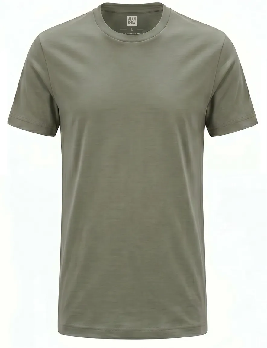 Alan Red T-shirt ronde hals groen