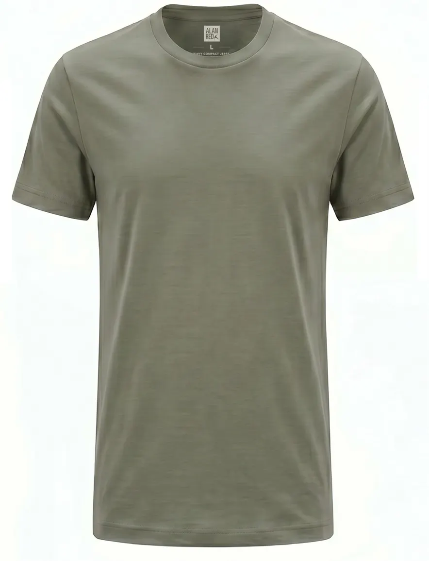 Alan Red T-shirt Venice ronde hals groen