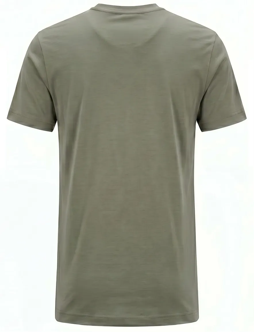 Alan Red T-shirt ronde hals groen