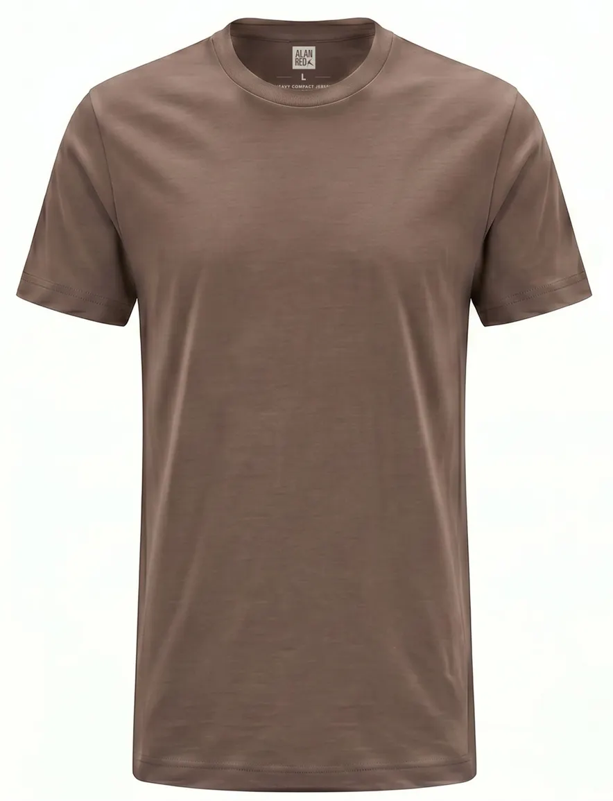 Alan Red T-shirt ronde hals bruin Venice